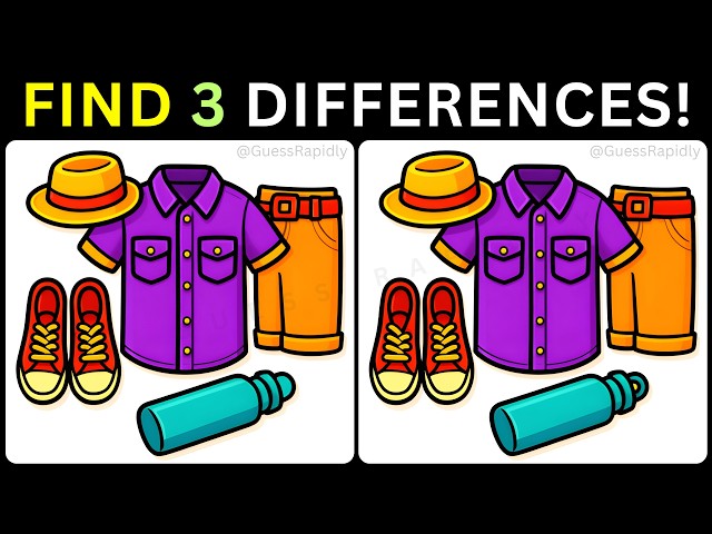 ✨Can You Find Three Tiny Tricks Inside this Bright Picture?👀【#466 Brain Game Challenge】