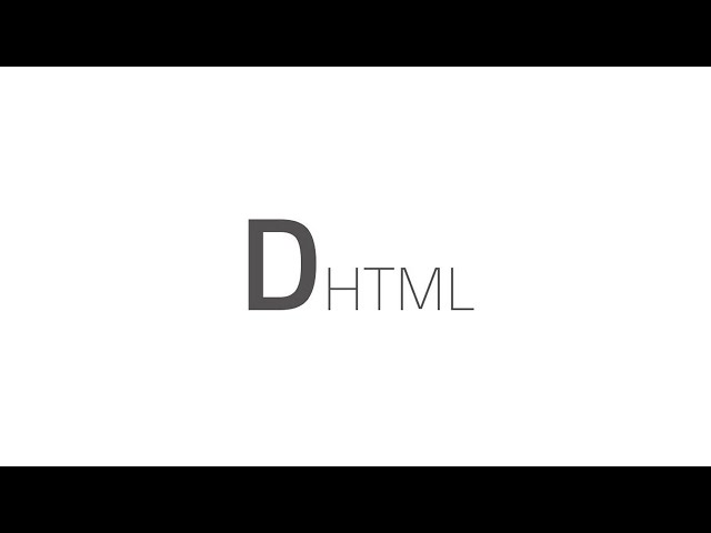Dynamic HTML Tutorial for Beginners