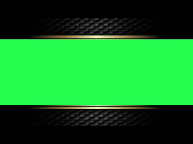 Fansy Golden Ornamental Cinematic Bar Scope | Green screen | SKY Fx