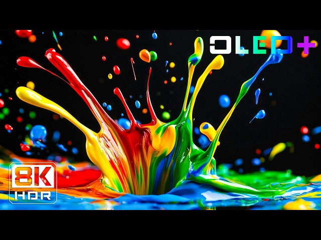 BEST OLED DEMO – Paint Liquid OLED Display Test | 16K HDR Dolby Vision 120FPS | 8K ULTRA HD TV