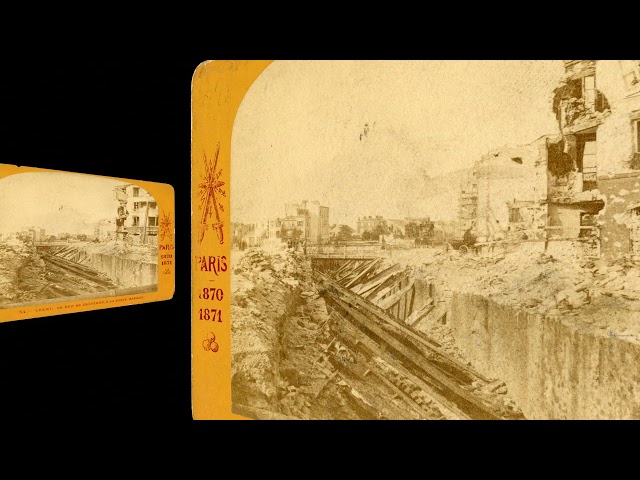 (VR 3D image) 1870-1 Siege of Paris, Porte Maillot