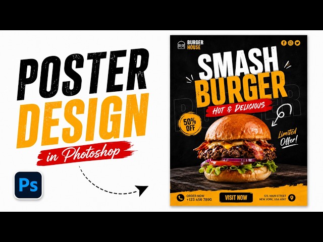 Poster Design in Photoshop 2026 | Professional Poster Design Tutorial for Beginners