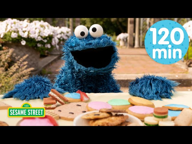 2 HOURS of Cookie Monster! 💙🍪| Sesame Street Compilation