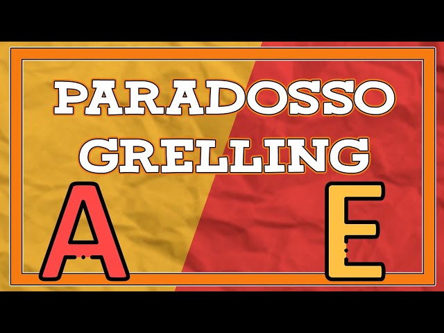 IL PARADOSSO DI GRELLING