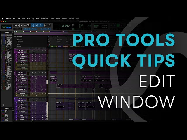 Pro Tools Quick Tips: Edit Window