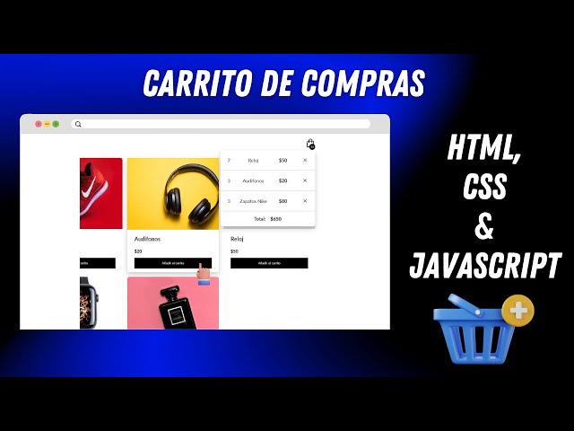 Cómo hacer un carrito de compras con Javascript desde cero | Práctica