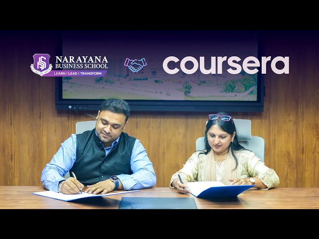 Narayana Business School Joins Hands with @coursera | Self-Paced Learning & Micro-Credentials