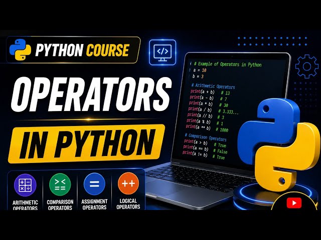Operators in Python 🐍 | Python Tutorial for Beginners