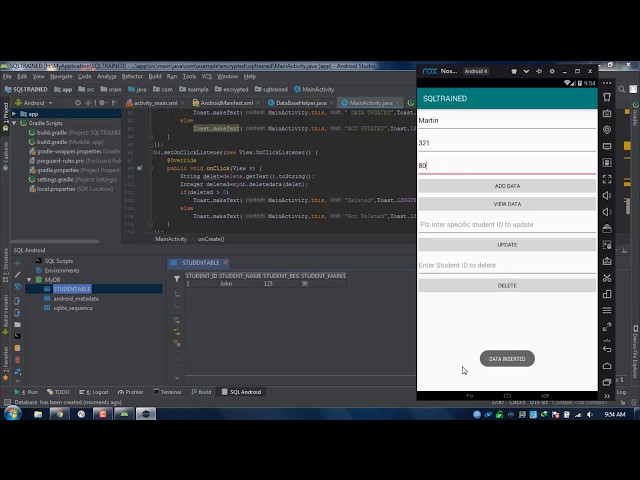 How to view SQLite Database Tables directly from android studio..Tutorial