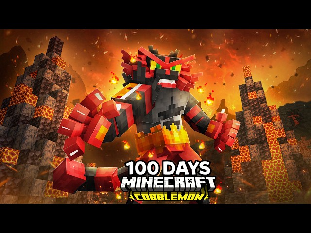 I Spent 100 Days in Pokémon Minecraft Against my Rival! (Duos Cobblemon)