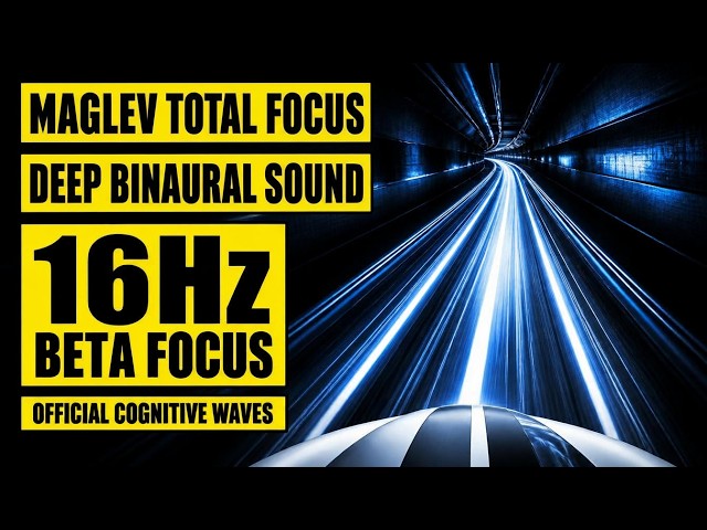 🚄 MAGLEV TOTAL FOCUS: 16Hz Beta Waves & Deep Binaural Sound for Deep Work (1.5 Hours)