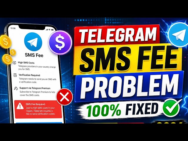 Telegram SMS Fee Problem Fix 2026 ✅ | Telegram Login Code SMS Not Received Solve | 100% Working