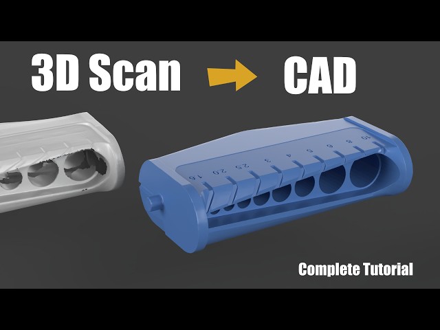 3D Scan to CAD: Shaping with Extrude Cut (Feat. Creality Raptor)