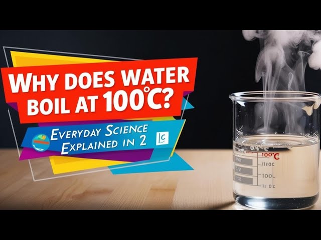 "Why Does Water Boil at 100°C? | Everyday Science Explained in 2 Minutes" #scienceexplained