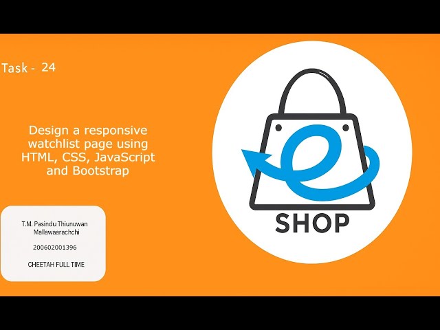 Task24    Design a responsive watchlist page using HTML, CSS, JavaScript and Bootstrap