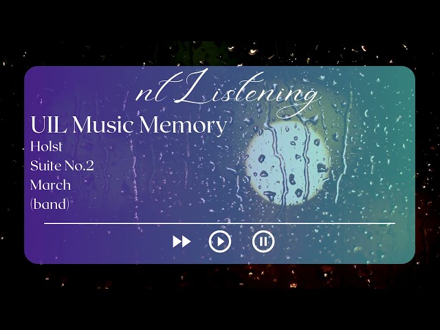 UIL Music Memory (2025 2026) Ambient Listening l  2nd-5th Grade