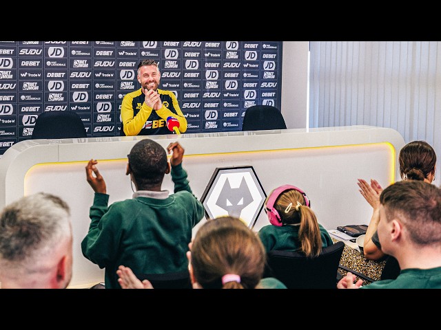 Rob Edwards' special press conference with Tettenhall Wood School