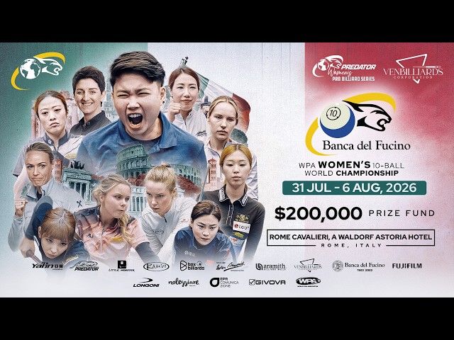 T1 ▸ DAY 2 ▸ Predator Pro Billiard Series Rome, Italy 2026 - Part 1