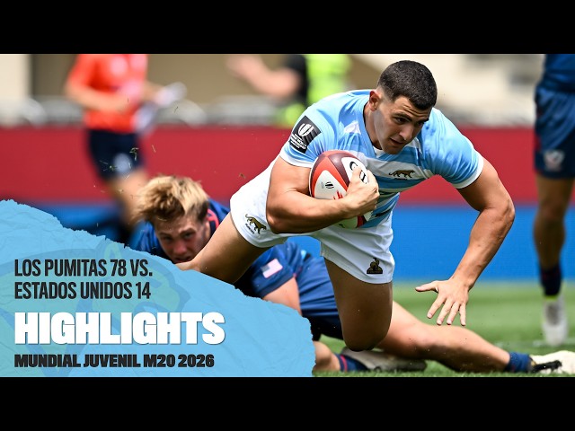 06/27/2026 Los Pumitas 78 vs United States 14 - U20 World Championship Matchday 1
