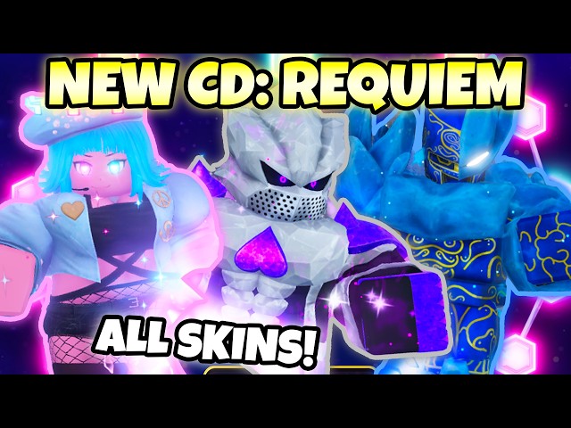 [YBA] NEW CRAZY DIAMOND REQUIEM ALL SKINS SHOWCASE!
