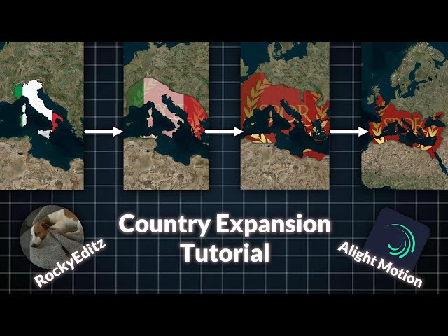 County Expansion Tutorial Alight Motion | For Geography Edits 