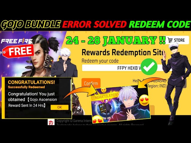 FREE FIRE REDEEM CODE TODAY  JANUARY REDEEM CODE FREE FIRE | FF REDEEM CODE TODAY 25 JANUARY 
