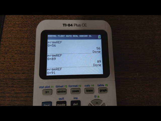 Finding the Reference Angle with a TI-84 Plus CE