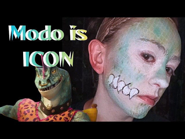 Lizard Makeup: Modo from GOAT (closet cosplay)