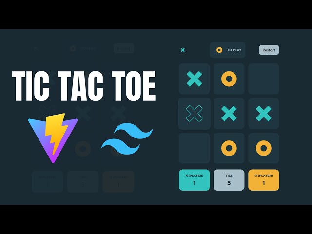 Let's Build Tic Tac Toe | React, Vite, TailwindCSS