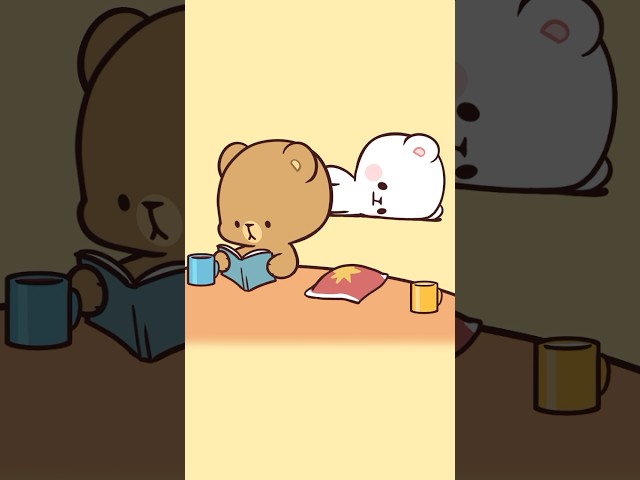 Just being themselves #shorts #milkmocha #milkandmocha #milkmochabear #animation #cuteanimation