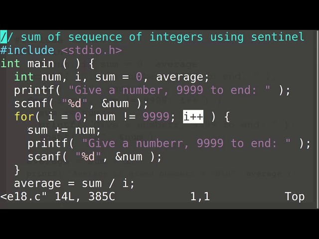 Exercise of c program control level, part 5