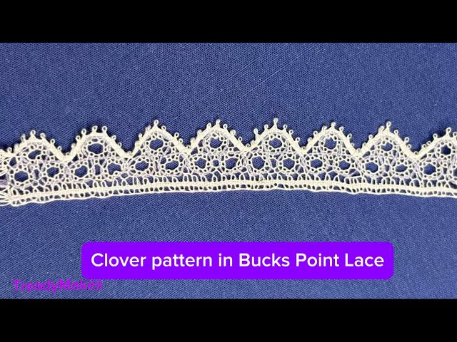 Making the Clover Pattern in Bucks Point Lace | MINDFUL CRAFTING 