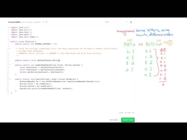 Data Structures: Anagram Problem Solution