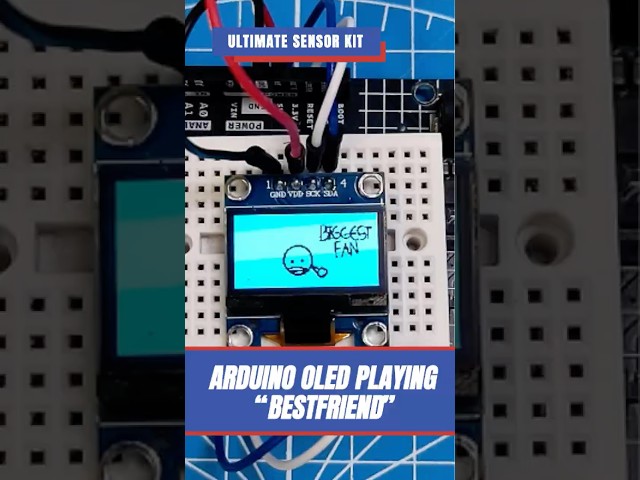 Arduino OLED Friendship Animation 🤝💙 #arduino  #oled  #bestfriend  #makerproject