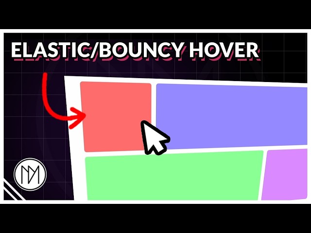 Elastic Bouncy Bento Grid Hover Effect - Elementor Website Tutorial