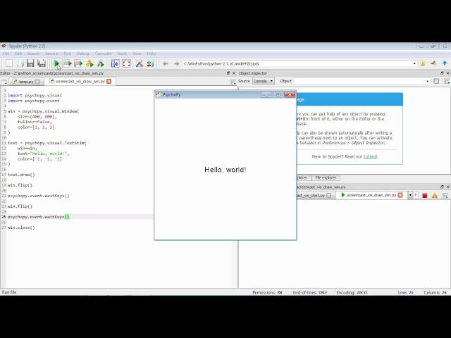 Programming for Psychology & Vision Science - Drawing to a window