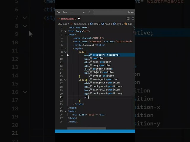 Html CSS animations shorts