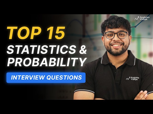 Top 15 Statistics & Probability Interview Questions for Data Science (2026)