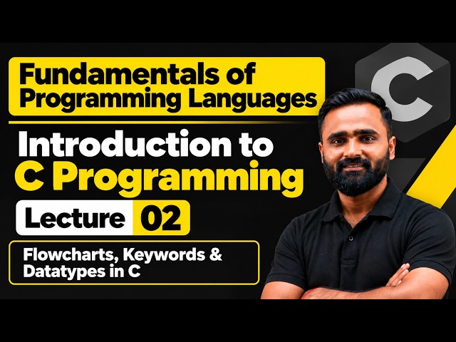 Introduction to C Programming | Fundamentals in Programming Languages |Lecture 02| Pradeep Giri Sir