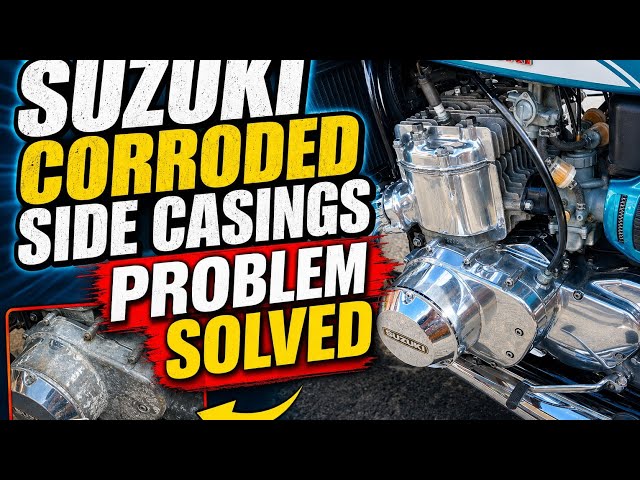 SUZUKI CORRODED ENGINE CASINGS, PROBLEM SOLVED!