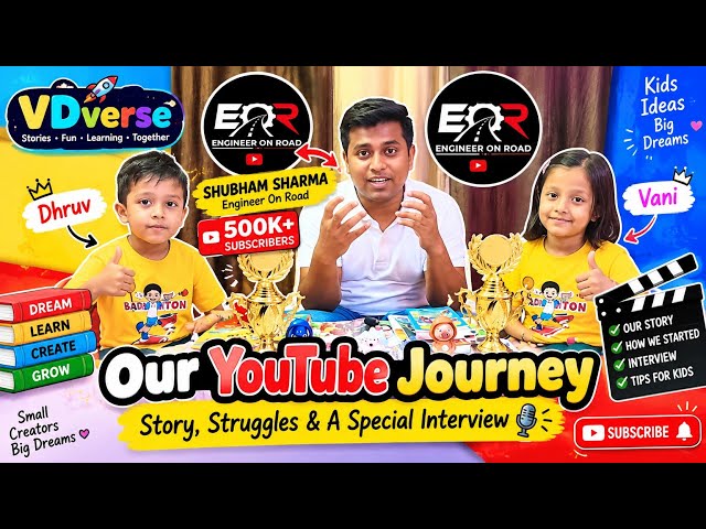 Dhruv & Vani’s YouTube Story 🎥 | Special Interview with Shubham Sharma #trending #viralvideo #viral