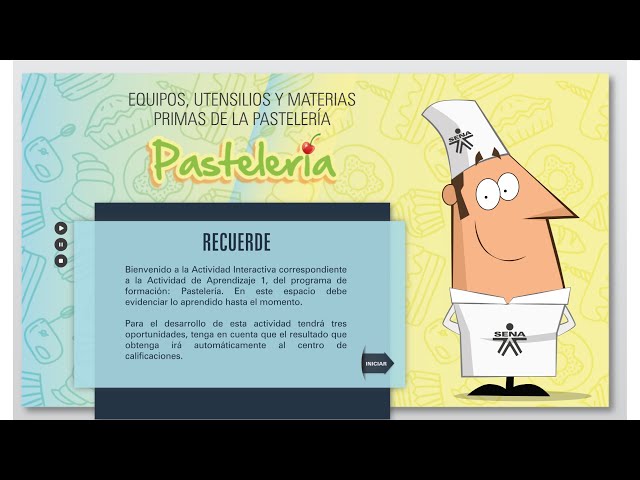 Evidencia: Activi. interactiva "Equipos, utensilios y materias primas de Pasteleria" AA1 - SENA 2022