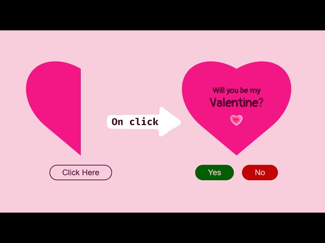 CSS 3D Folded Heart Animation | HTML, CSS, JS Valentine Project