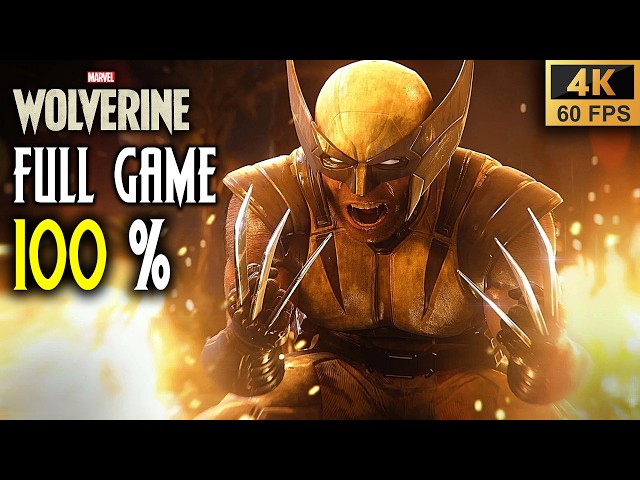 WOLVERINE PS5 100% FULL Game Walkthrough - ALL COLLECTIBLES (4K60fps)