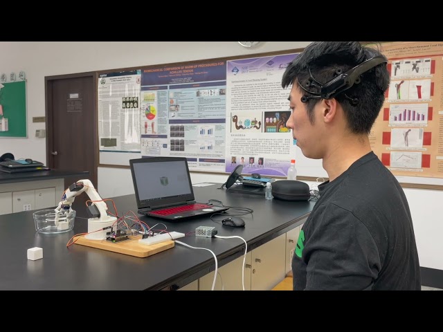 EEG-based controlled robotic arm