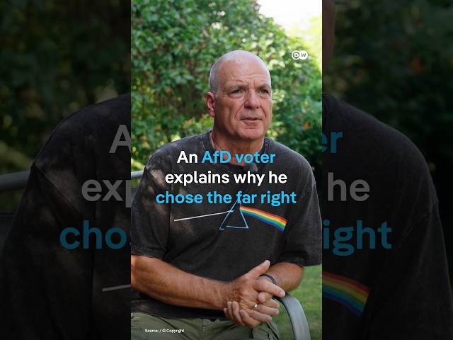 An AfD voter explains why he chose the far right | DW News