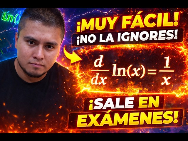 DERIVADA DE LOGARITMO NATURAL EXPLICADA FÁCIL