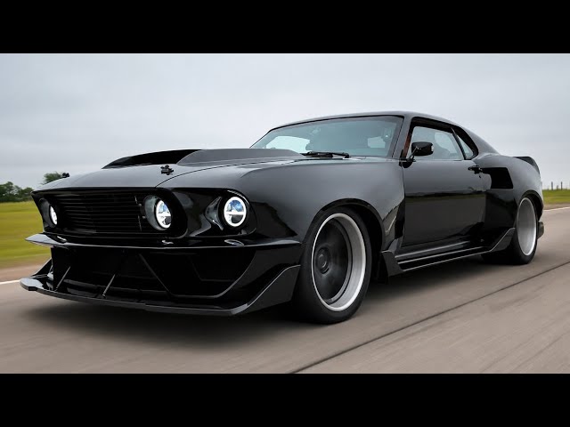 Mustang '69 Widebody de 800 hp con motor Big Block, totalmente de fibra de carbono [4K]