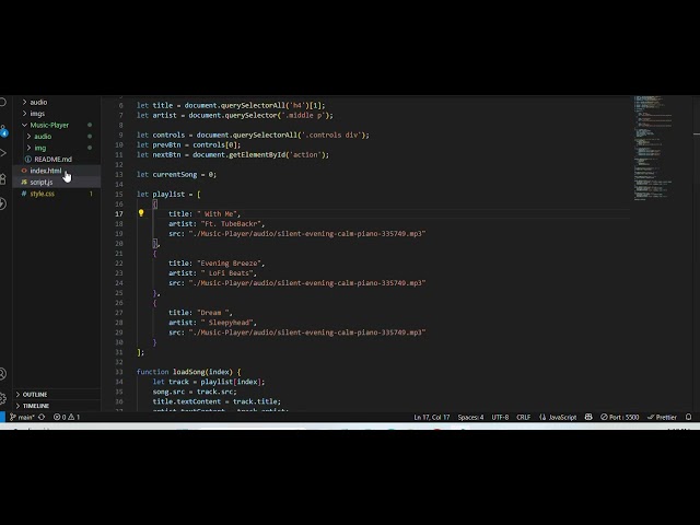 Music-Player using html, css, js