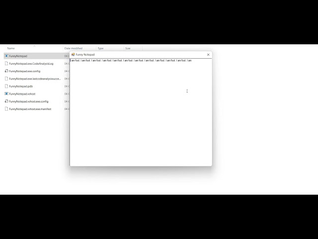 Funny Notepad using C#